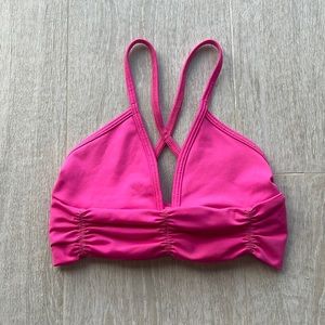 Body Language Scrunchy Bra in Pink Size XS